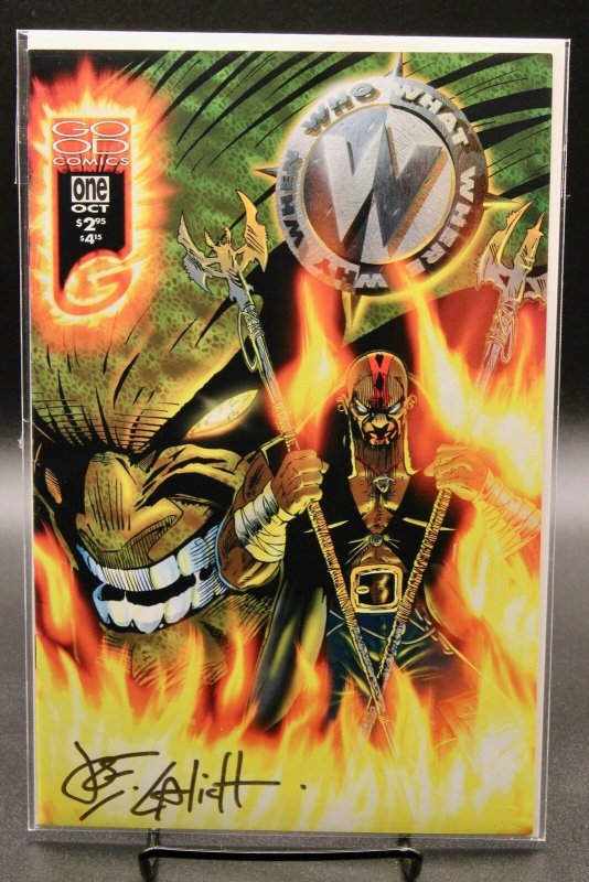 W #1 – Good Comics (1996) Signed #1 (1996), raw, ungraded comic book — front cover