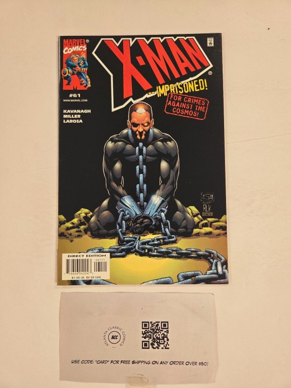 X-Man #61 (Marvel Comics, 2000), raw comic book in NM condition — front cover