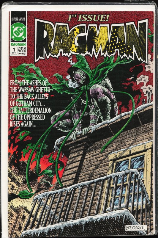 Ragman #1 (DC Comics, 1991), raw, ungraded comic book — front cover