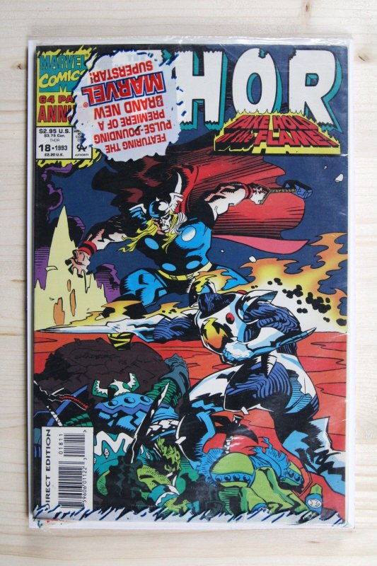 Thor Annual #18 (Marvel Comics, 1993), raw comic book in VF/NM 9.0 condition — front cover