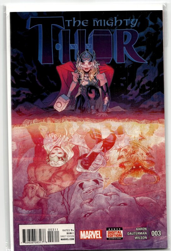 Mighty Thor #3 (Marvel Comics, 2016), raw, ungraded comic book — front cover
