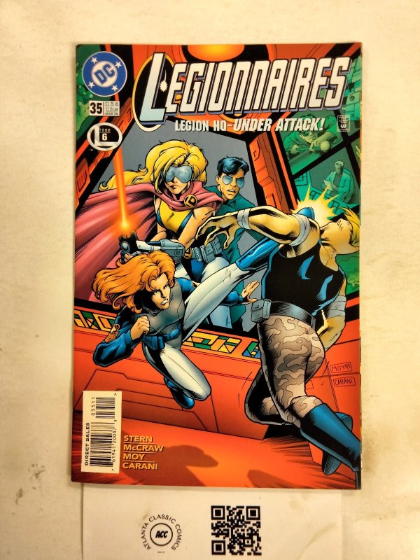 Legionnaires #35 (DC Comics), raw comic book in NM condition — front cover