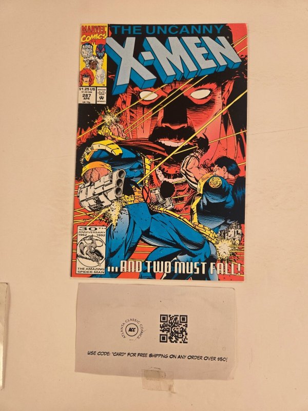 Uncanny X-Men #287 (Marvel Comics, 1992), raw comic book in NM condition — front cover