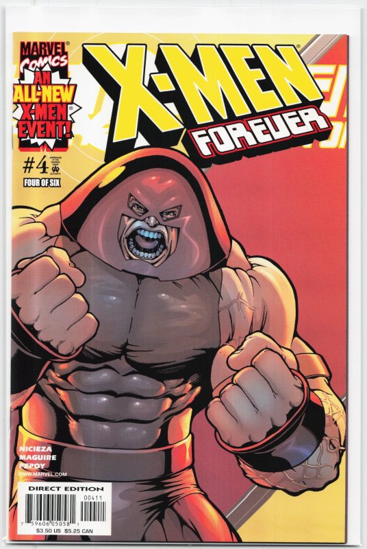 X-Men Forever #5 (Marvel Comics, 2001), raw, ungraded comic book — front cover