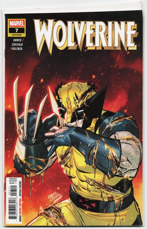 Wolverine #7 (Marvel Comics, 2025), raw, ungraded comic book — front cover