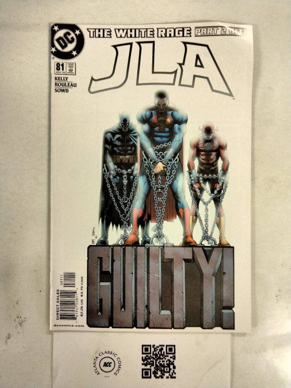 JLA #81 (DC Comics), raw comic book in NM condition — front cover