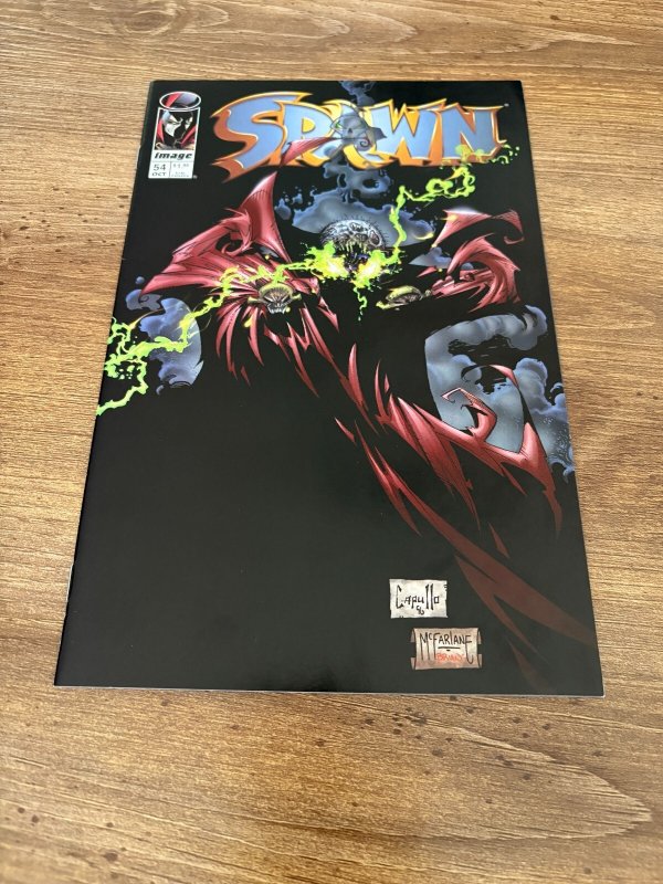 Spawn #54 (Image Comics, 1996), raw comic book in NM condition — front cover