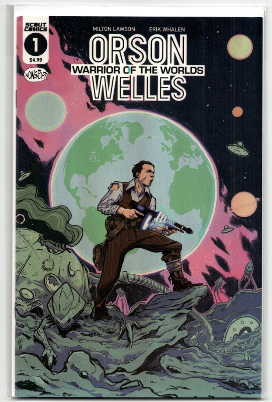 Orson Welles' Warrior of the Worlds (2023) (2023), raw, ungraded comic book — front cover