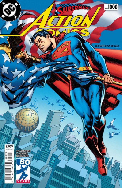 Action Comics #1000 (DC Comics, 1938), raw comic book in NM 9.4 condition — front cover