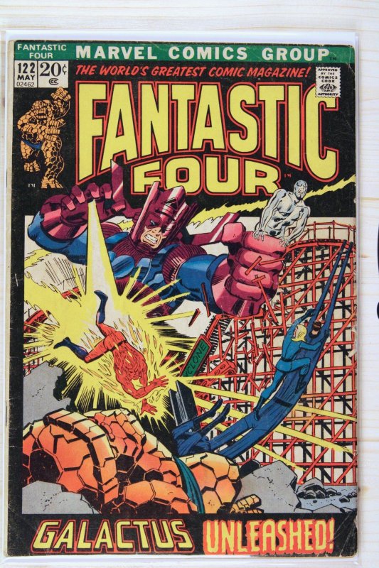 Fantastic Four #122 (Marvel Comics, 1972), raw comic book in VG/FN 5.0 condition — front cover