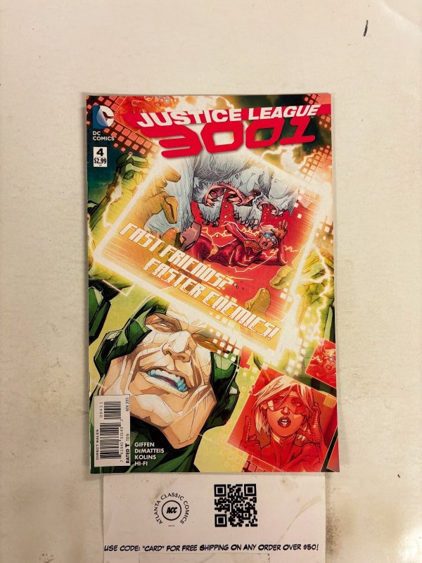 Justice League 3001 #4 (DC Comics), raw comic book in NM condition — front cover