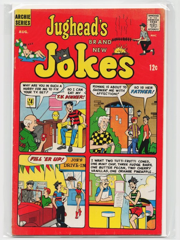 Jughead's Jokes #1 (Archie Comics, 1967), raw, ungraded comic book — front cover