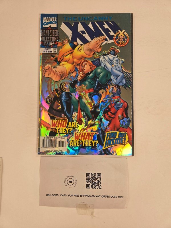 Uncanny X-Men #360 (Marvel Comics), raw comic book in NM condition — front cover