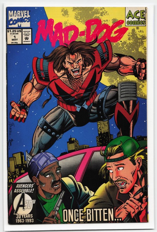 Mad-Dog #1 (Marvel Comics, 1993), raw, ungraded comic book — front cover