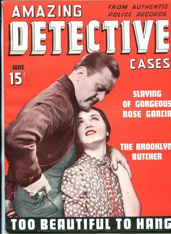 Amazing Detective Cases #1 (1940), raw, ungraded comic book — front cover