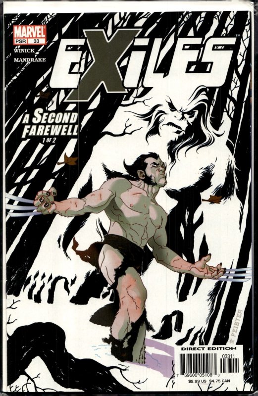 Exiles #33 (2003), raw, ungraded comic book — front cover