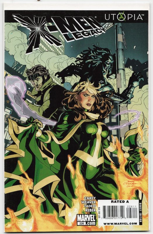 X-Men: Legacy #226 (Marvel Comics, 2009), raw, ungraded comic book — front cover