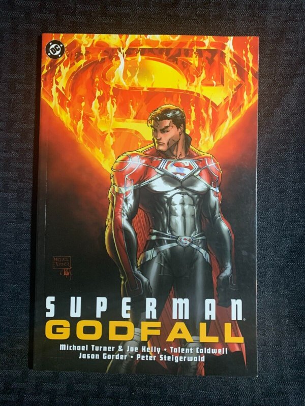 2004 Superman Godfall by Michael Turner SC FVF 7.0 1st DC Comics (DC Comics, 2004), raw comic book in 7.0 condition — front cover