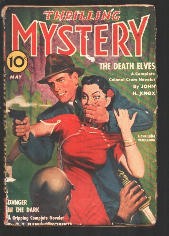 Thrilling Myatery 5/1941-Spicy Headlight Cover-Weird Menace Pulp Stories by J..., raw, ungraded comic book — front cover