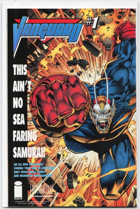 Vanguard: Strange Visitors #1 (1996), raw, ungraded comic book — front cover
