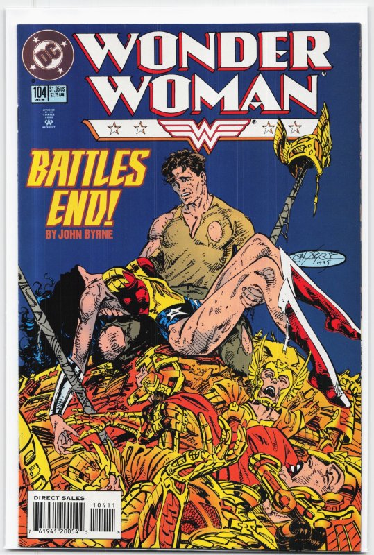 Wonder Woman #104 (DC Comics, 1995), raw, ungraded comic book — front cover
