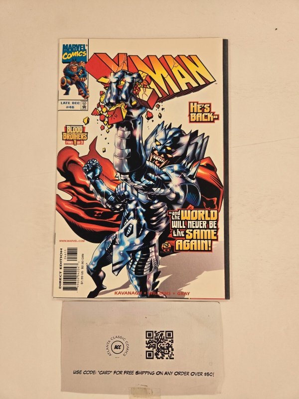 X-Man #46 (Marvel Comics), raw comic book in NM condition — front cover