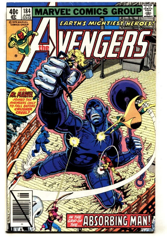 Avengers #184 (Marvel Comics, 1979), raw comic book in FN+ condition — front cover