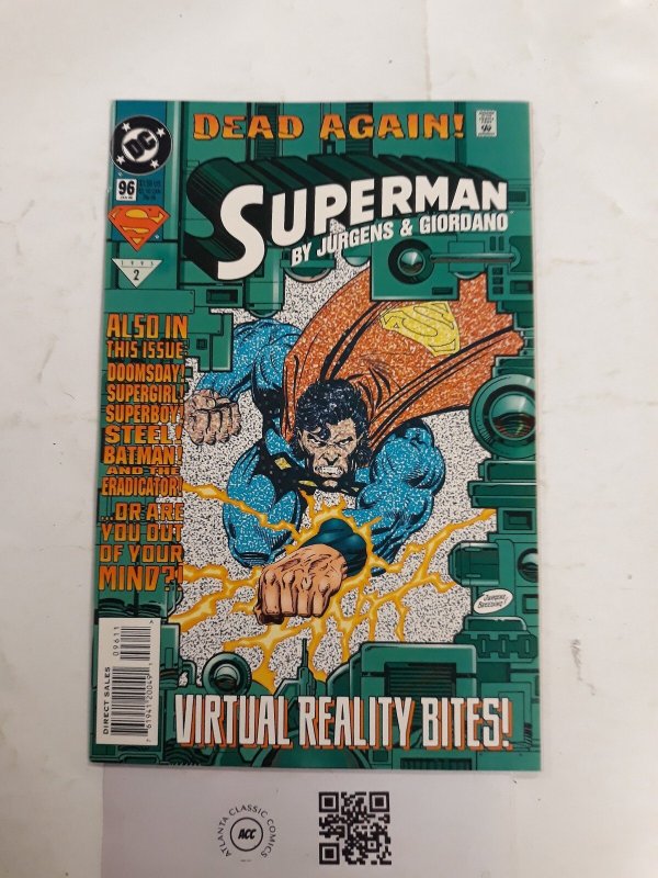 Superman #96 (DC Comics, 1955), raw comic book in NM condition — front cover