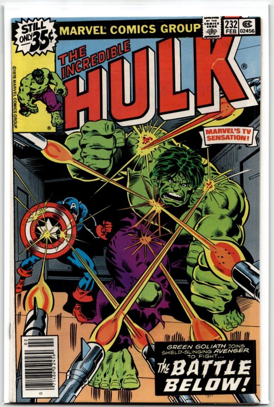 The Incredible Hulk #232 (Marvel Comics, 1979), raw, ungraded comic book — front cover
