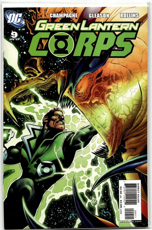 Green Lantern Corps #9 (DC Comics, 2007), raw, ungraded comic book — front cover