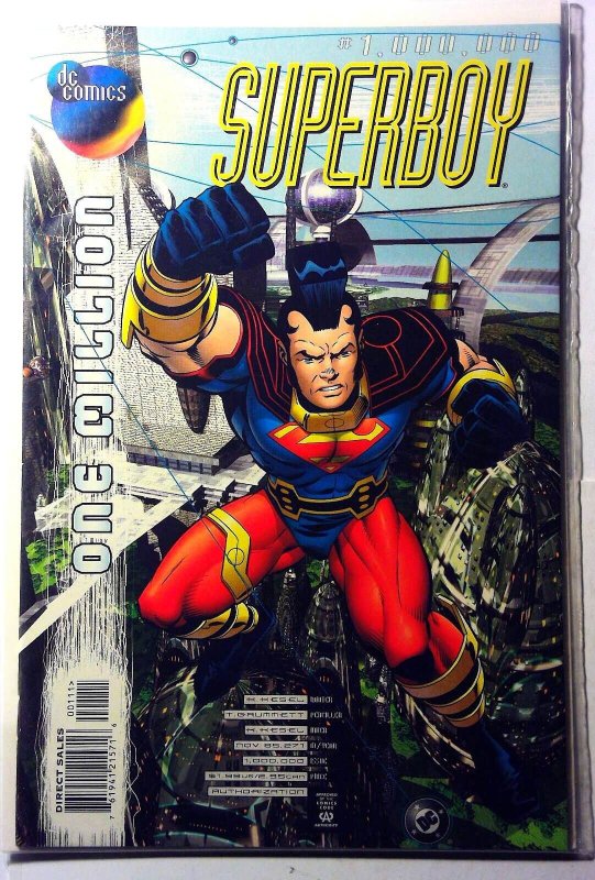 Superboy One Million #1 (DC Comics, 1998), raw, ungraded comic book — front cover