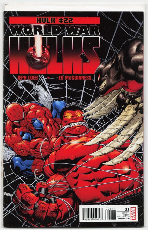 Hulk #22 (Marvel Comics, 2010), raw, ungraded comic book — front cover