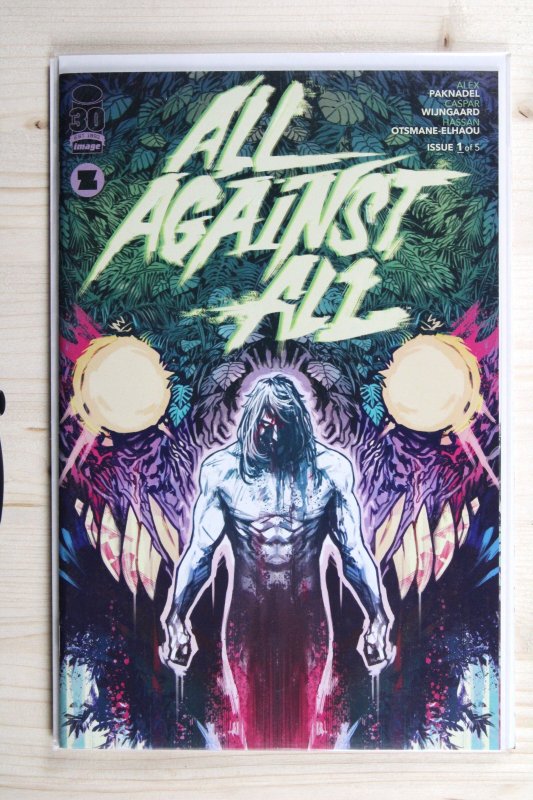 All Against All #1 (Image Comics, 2022), raw comic book in NM+ 9.6 condition — front cover