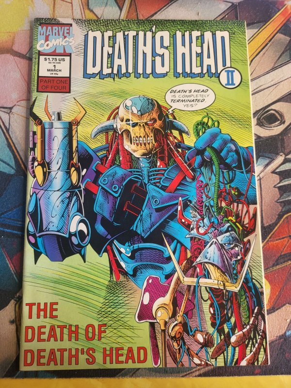 Death's Head II #1 (Marvel Comics, 1992), raw, ungraded comic book — front cover