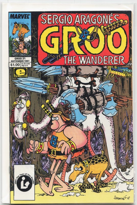 Groo the Wanderer #31 (Marvel Comics, 1987), raw, ungraded comic book — front cover