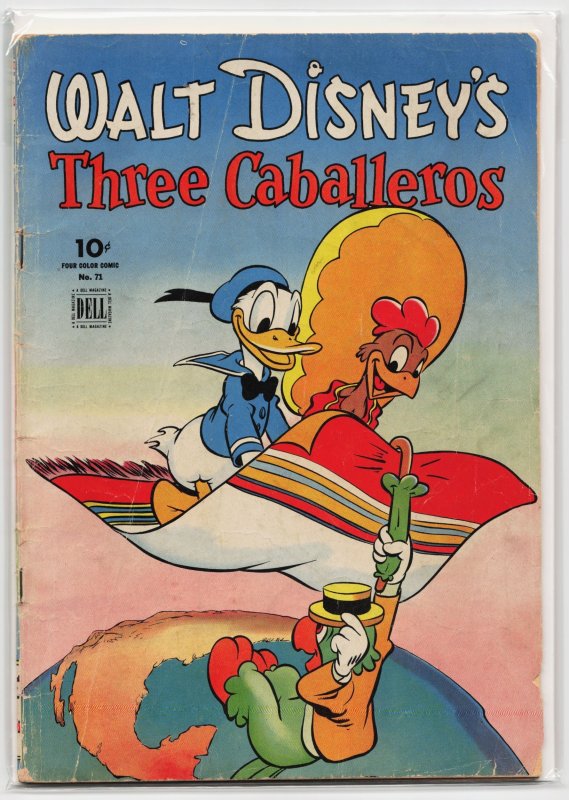 Four Color #71 (Dell Comics, 1945), raw, ungraded comic book — front cover