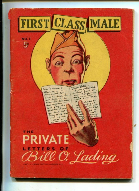 First Class Male #1-1940's-Wii-Unworked-Not Documented-Southern STATES-fn Minus, raw, ungraded comic book — front cover