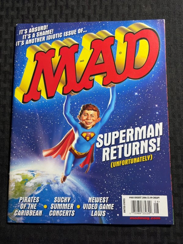 2006 MAD Magazine #468 (2006), raw comic book in 7.0 condition — front cover