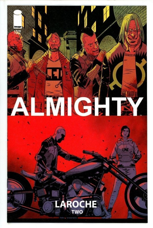 Almighty #2 (Image Comics, 2023), raw comic book in NM condition — front cover