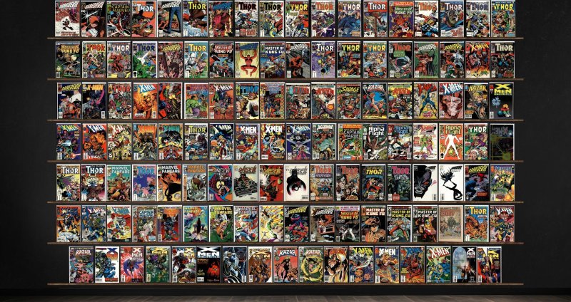 Huge Lot 120+ Comics with Thor, Daredevil, X-Men, X-Men Unlimited & More!, raw, ungraded comic book — front cover