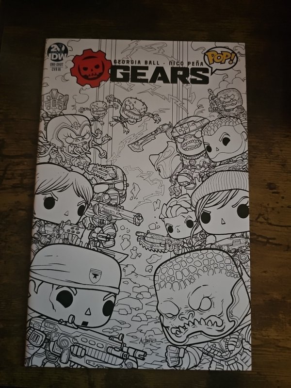 Gears of WAR #1 (DC Comics, 2008), raw comic book in VF- condition — front cover