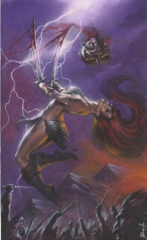 Red Sonja Revenge of the Gods #2, raw comic book in NM condition — front cover
