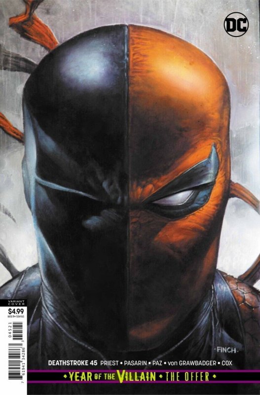 Deathstroke #45 (2016), raw comic book in VF condition — front cover