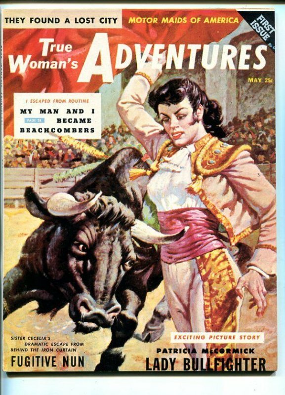 True Woman's Adventure #1 (1956), raw, ungraded comic book — front cover
