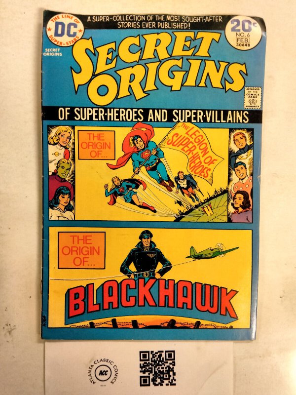 Secret Origins #6 (DC Comics), raw comic book in FN condition — front cover