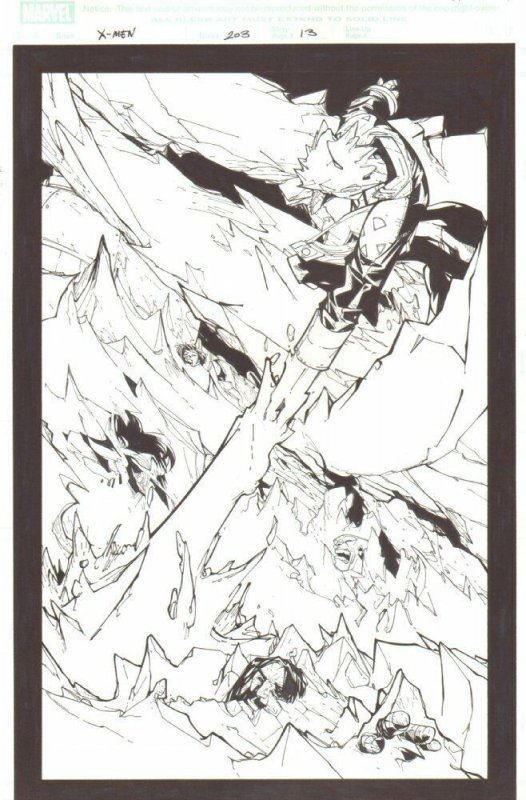 X-Men #203 (Marvel Comics, 2007), raw, ungraded comic book — front cover