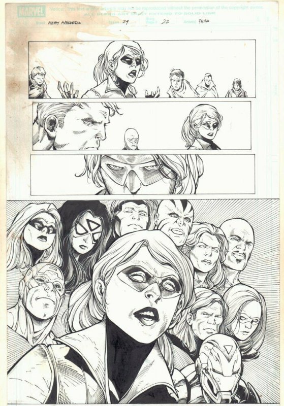 Mighty Avengers #29 (Marvel Comics), raw, ungraded comic book — front cover
