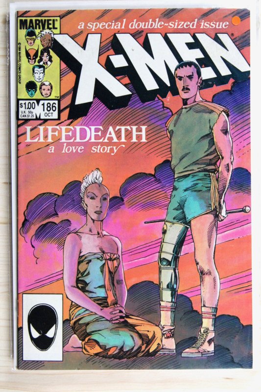 The Uncanny X-Men #186 (Marvel Comics, 1984), raw comic book in VF/NM 9.0 condition — front cover