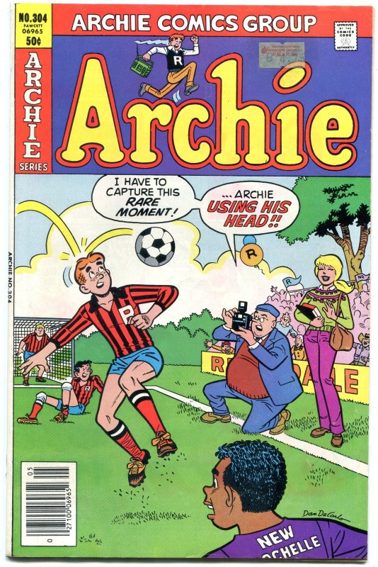Archie #304 (Archie Comics, 1981), raw comic book in FN/VF condition — front cover