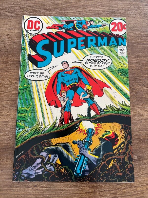 Superman #257 (DC Comics), raw comic book in NM- condition — front cover
